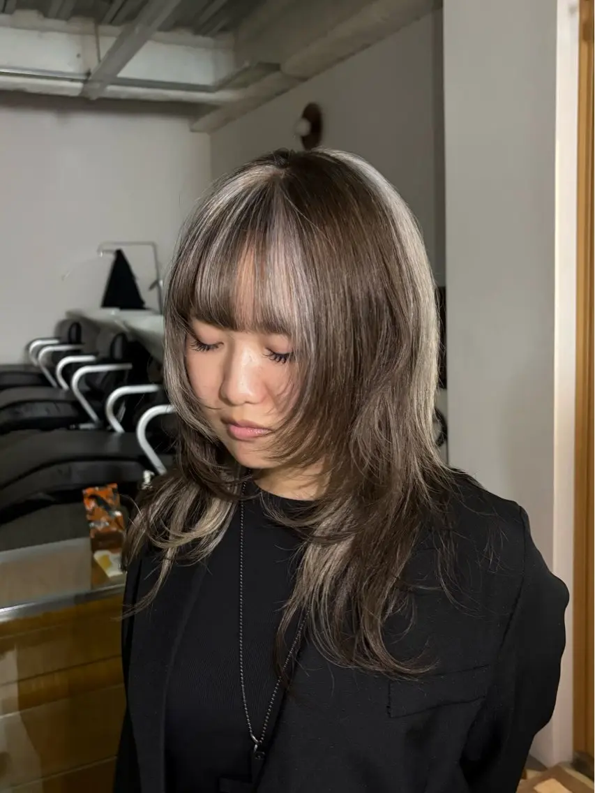 ミディアム カラー yelm府中 ユリのヘアスタイル