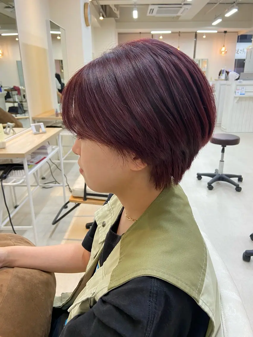 ショート 縮毛矯正 宮澤 泉のヘアスタイル