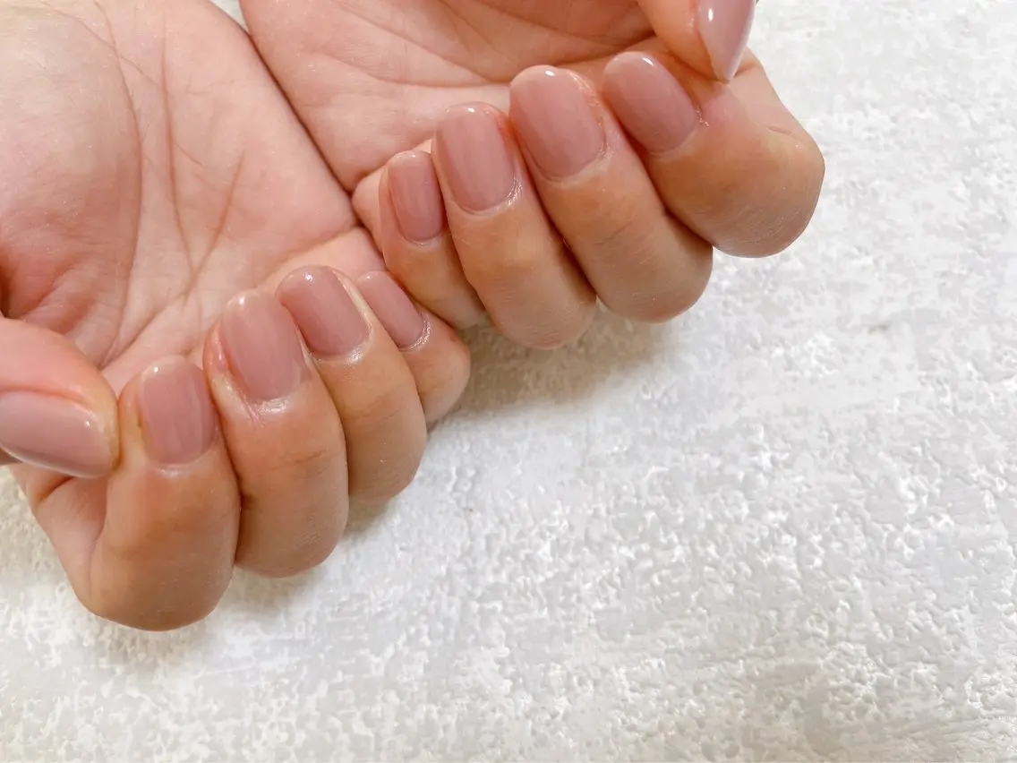 ネイル ジェルネイル 韓国ネイル メンズネイル ワンカラーネイル パラジェル kiki nail たまプラーザのネイルデザイン