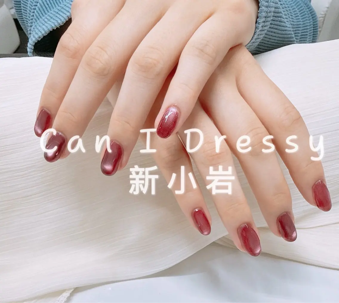 ネイル マグネットネイル マグネットワンカラー ワンカラーネイル キャンアイドレッシー 新小岩のネイルデザイン