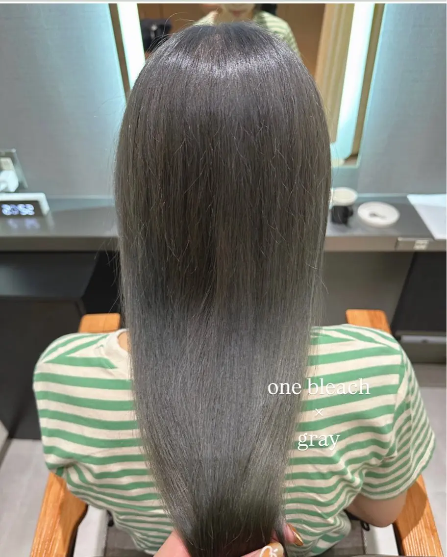 ロング カラー ブリーチ ヘアカラー トリートメント 🇰🇷韓国スタイル レイヤー/ayanaのヘアスタイル