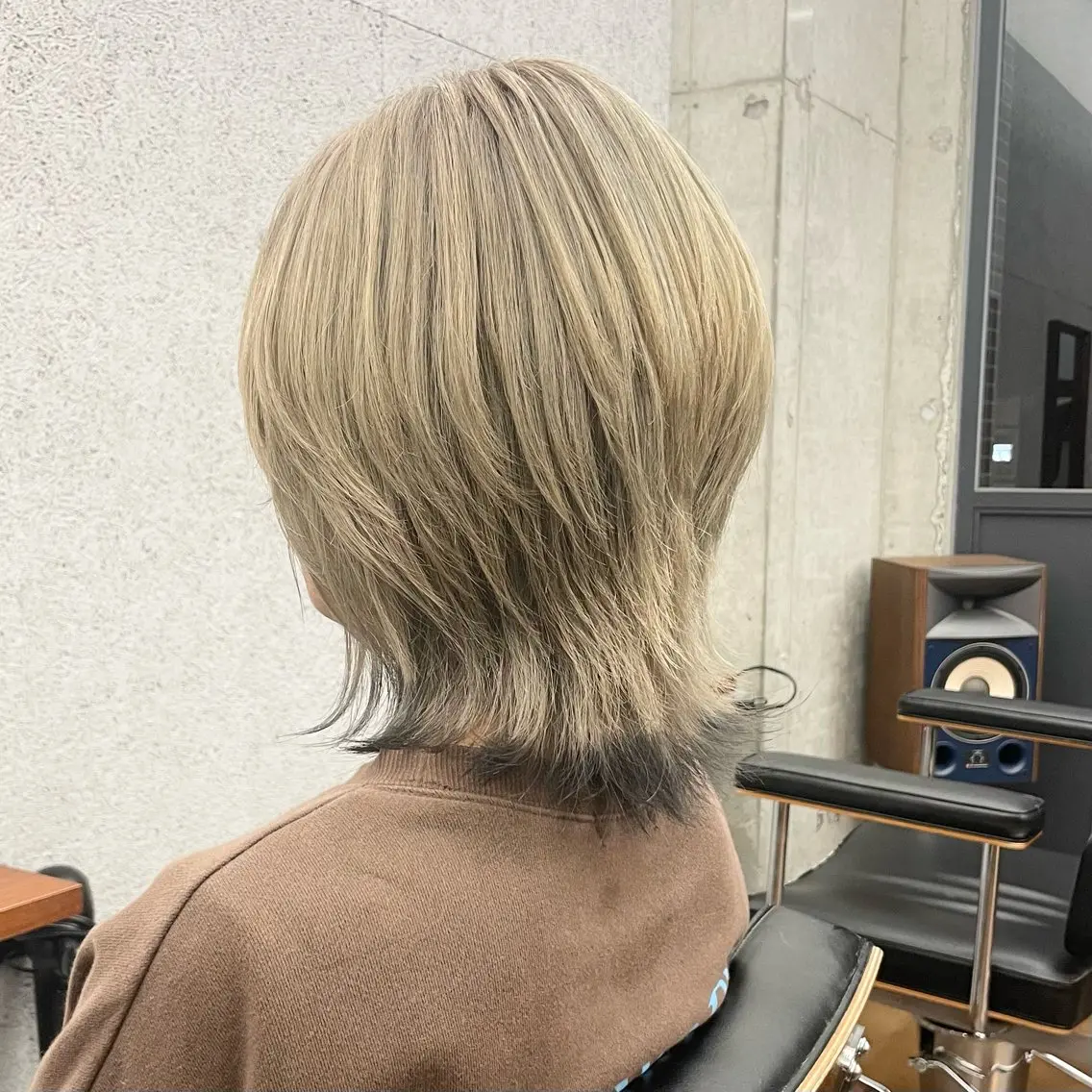 ショート カラー メンズ メンズウルフカット ベージュカラー 黒髪 ミルクティーベージュ ウルフカット カット ヘアカラー トリートメント ヘアセット ✂︎ウルフ・ショート ✂︎MIKUNIのヘアスタイル