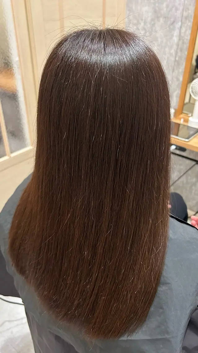 ロング カラー 似合わせ 顔周りYUUGAのヘアスタイル