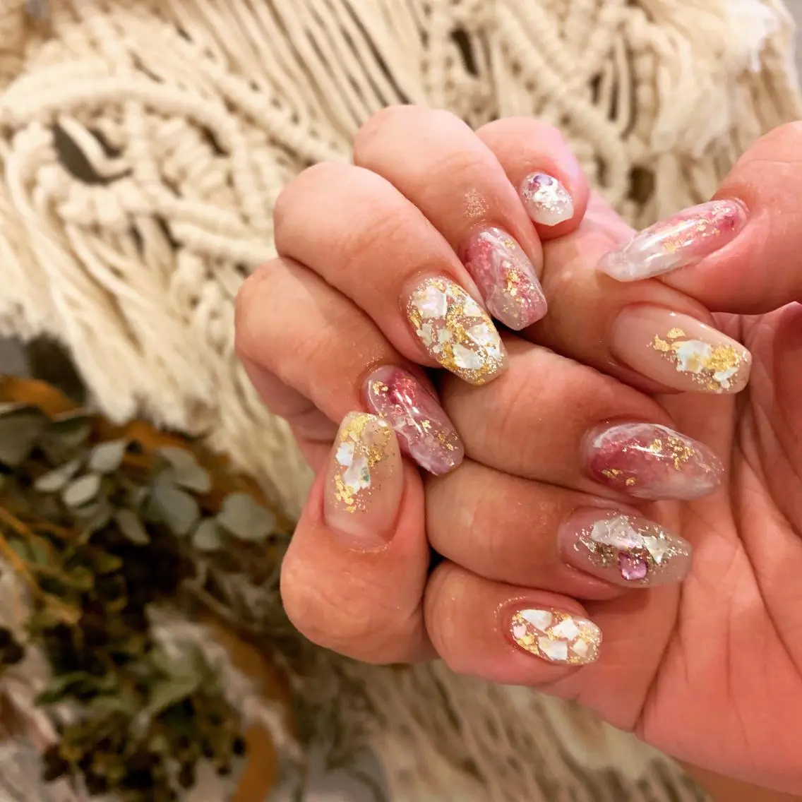 ネイル アートネイル ミラーネイル ニュアンスネイル オフィスネイル シンプルネイル Asnail s/yのネイルデザイン