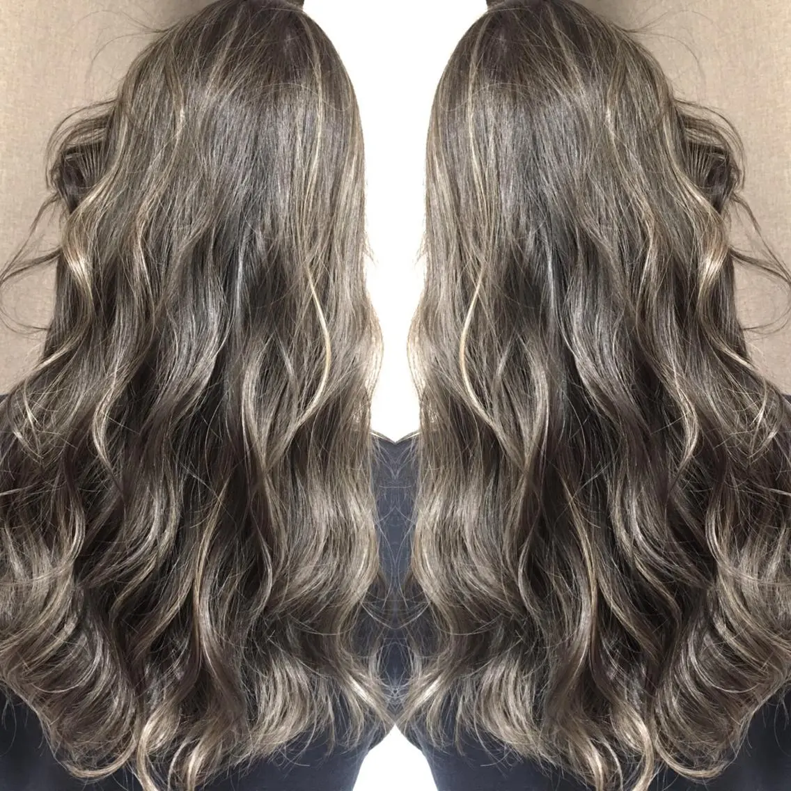 ロング カラー ハイライトカラー 3Dハイライト ハイライト ヘアカラー トリートメント 井上 一平のヘアスタイル