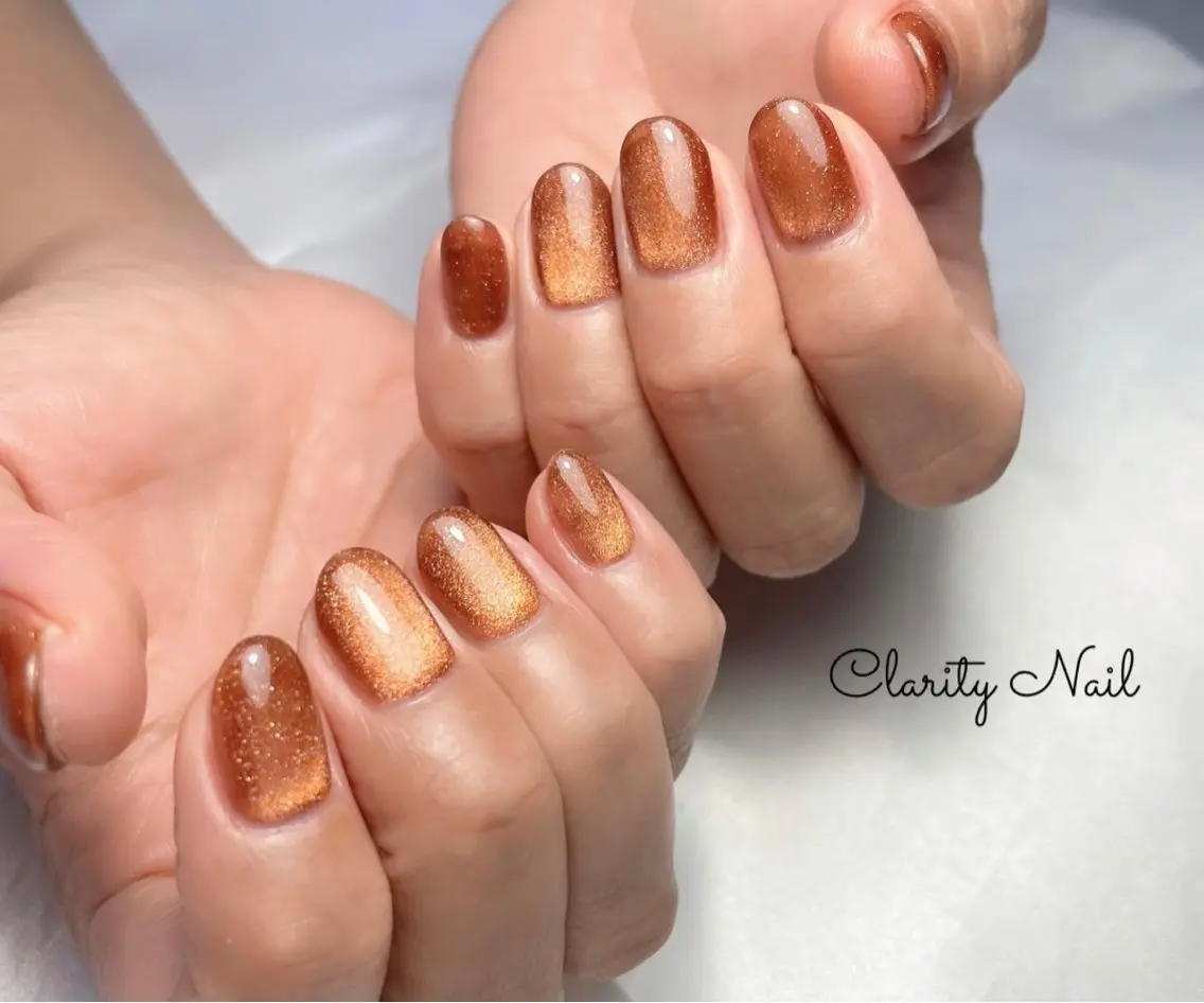ネイル マグネットネイル ワンカラーネイル ハンドネイル Clarity Nailのネイルデザイン