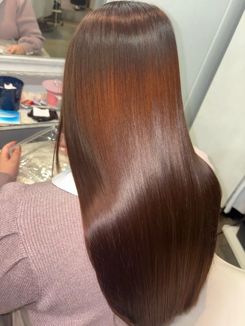 ロング 艶髪 垢抜けカラー 🫧渡邉優星のヘアスタイル