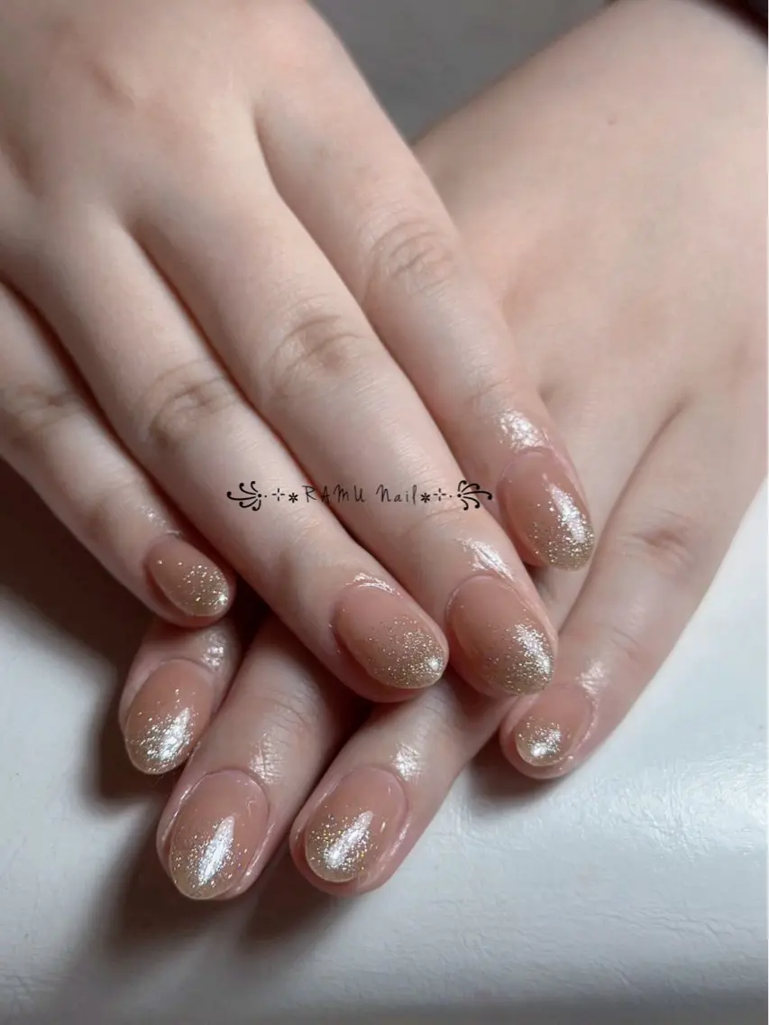 ネイル フレンチネイル 韓国ネイル シンプルネイル ネイルチップ ワンホンネイル ハンドネイル RAMU Nail 恵比寿店のネイルデザイン