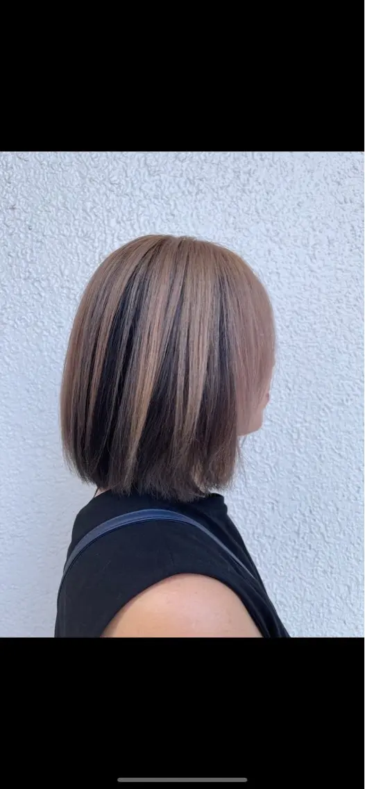 ミディアム カラー ボブ ヘアカラー 【AMANEQ】 yuka🦋のヘアスタイル