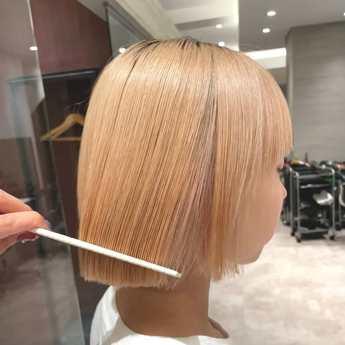 ショート 切りっぱなしボブ ボブ .⋆⟡💖 Marin💖⟡⋆.のヘアスタイル