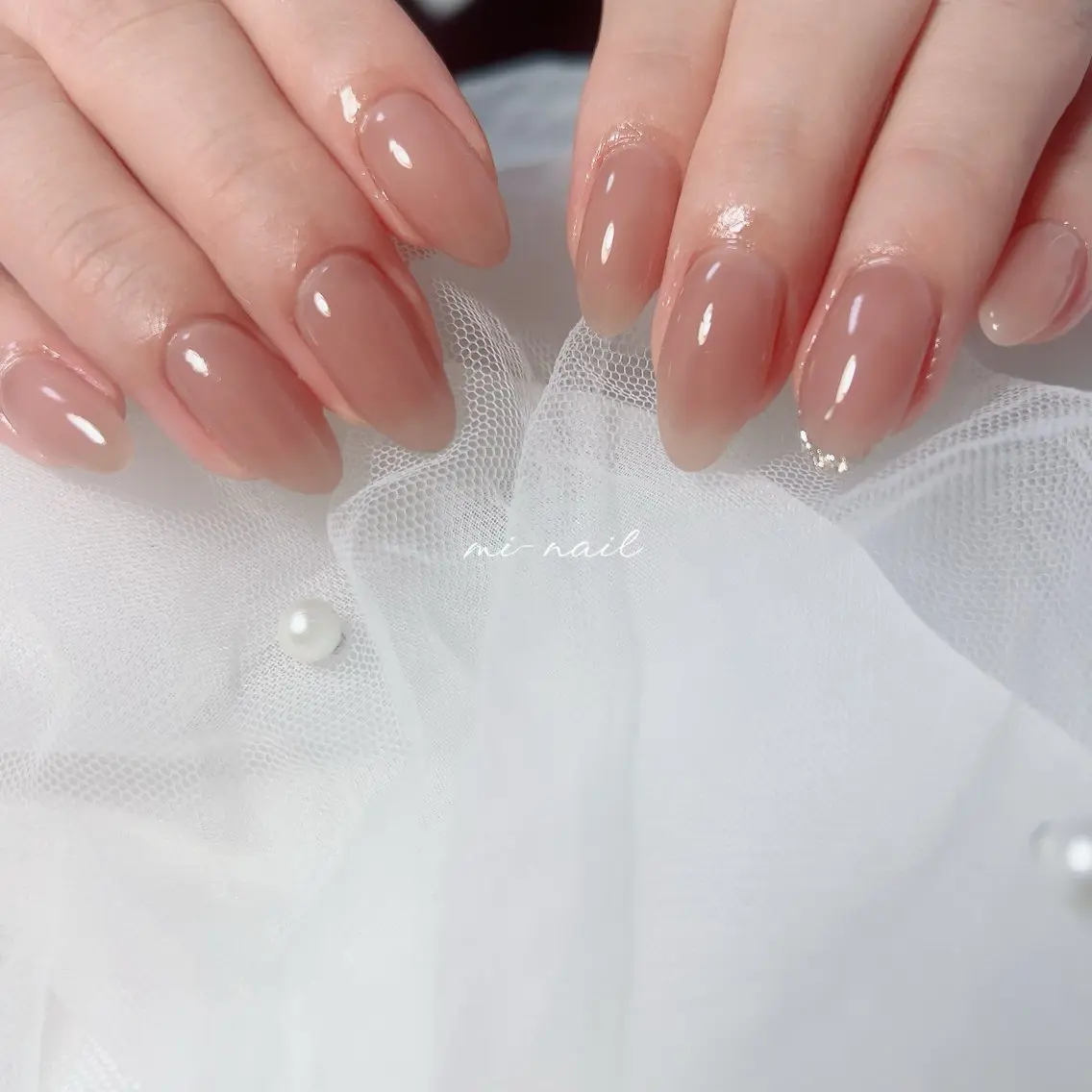 美爪ワンカラー💅オフケア込💅シンプル💅オフィスネイル💅の写真