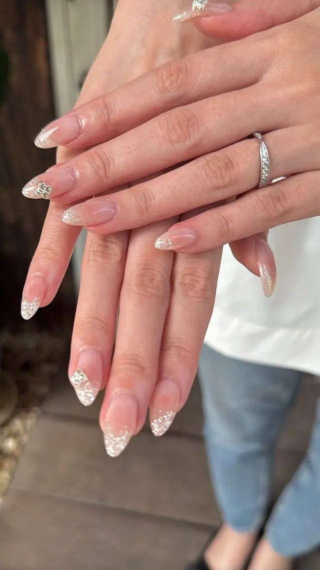 ネイル フラッシュネイル フラッシュマグ フットネイル フレンチネイル 韓国ネイル ハンドネイル SAKU nail 作島茜のネイルデザイン