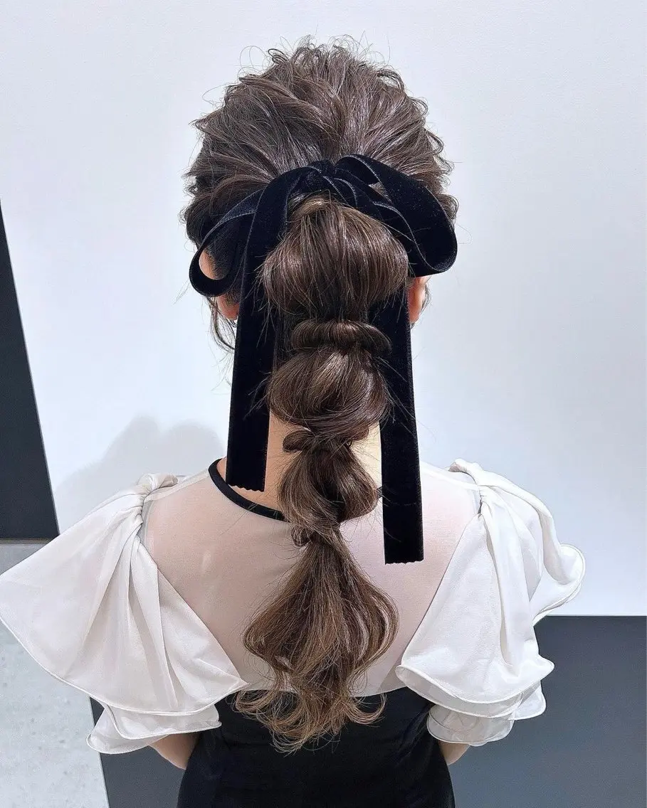 セット(ポニーテール編みおろし)＆トリートメントの写真