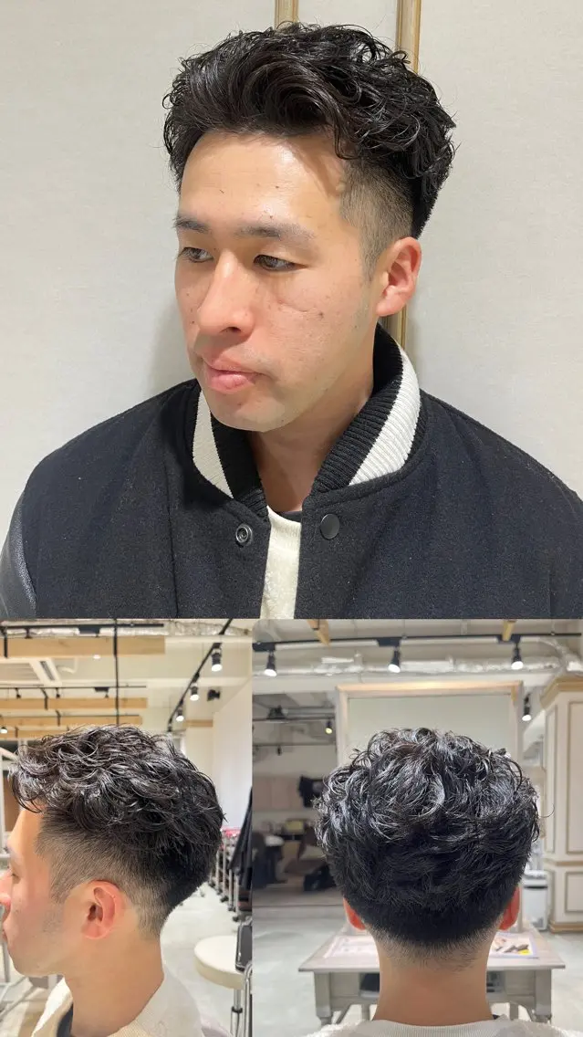 パーマ メンズ メンズパーマ 似合わせレイヤー/ 髪質改善/長瀬叶翔のヘアスタイル