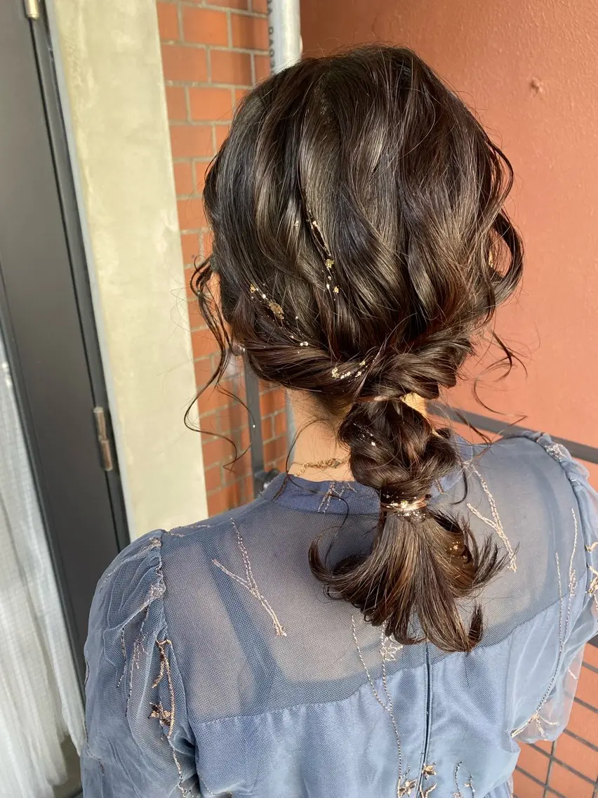 セミロング ヘアアレンジ ヘアセット 【safric】 NAOのヘアスタイル