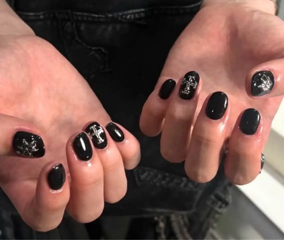 ショート メンズ ハンドネイル Latte Nail 十三のネイルデザイン
