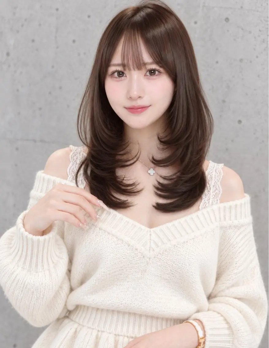 ロング ➴➷完全美髪特化➹➶ 黒山憂希のヘアスタイル