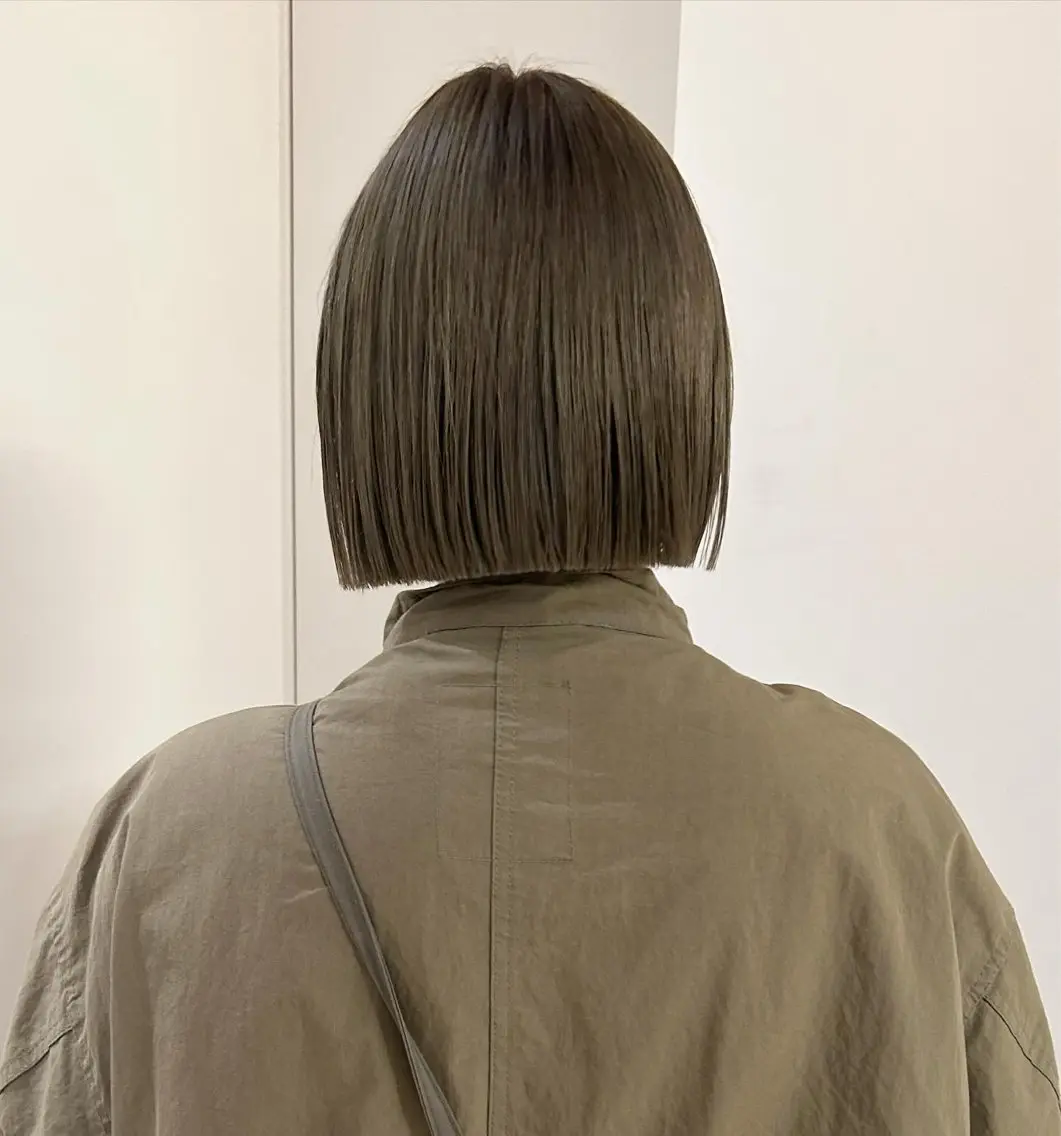 ショート カラー ボブ 、 、のヘアスタイル