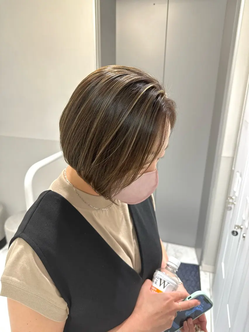 ショート カラー ハイライトカラー ハイライト カット ヘアカラー SALOWIN大宮 /KYOHEI✂️のヘアスタイル