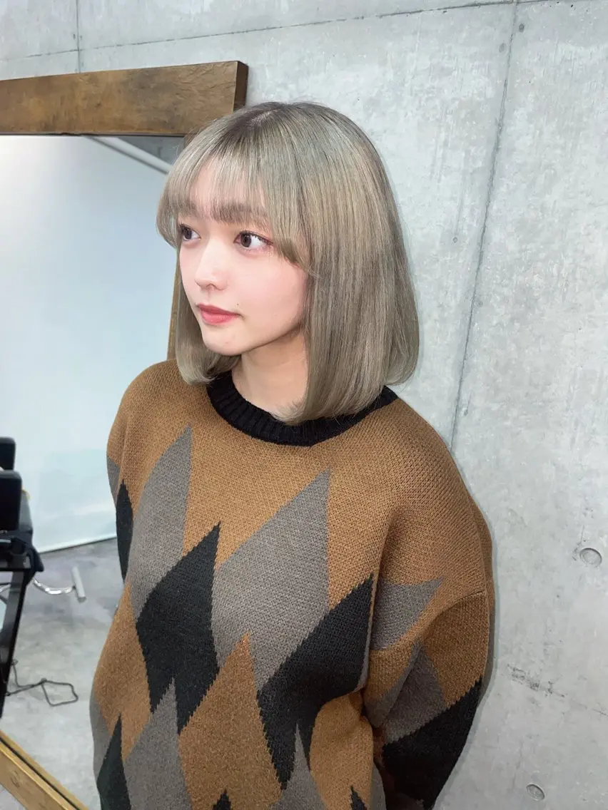 ミディアム トリートメント ヘアカラー トリートメント ★韓国メンズ/カラー /パーマrinka★のヘアスタイル