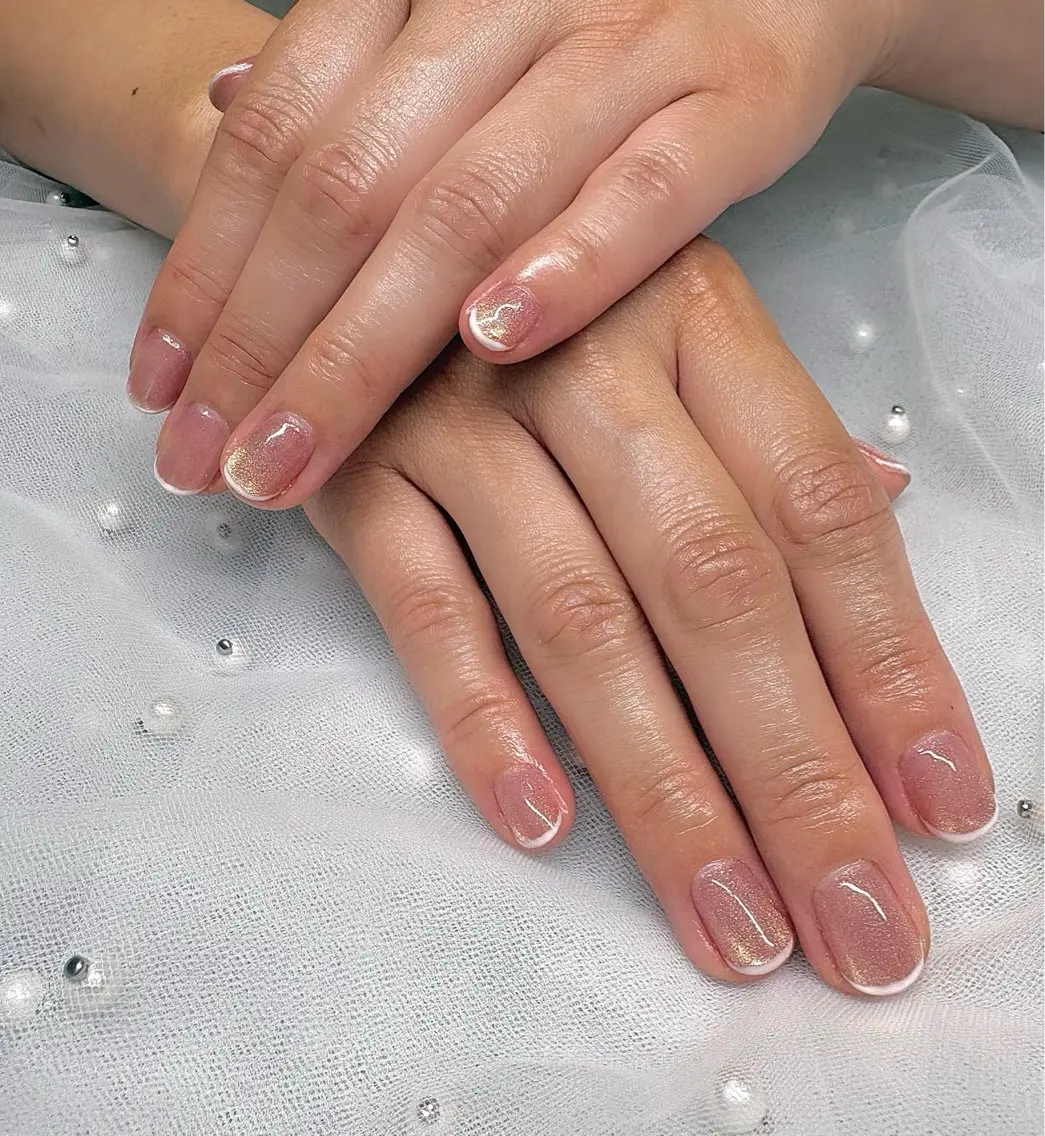 ネイル フレンチネイル マグネットネイル ハンドネイル Glisse _nailのネイルデザイン