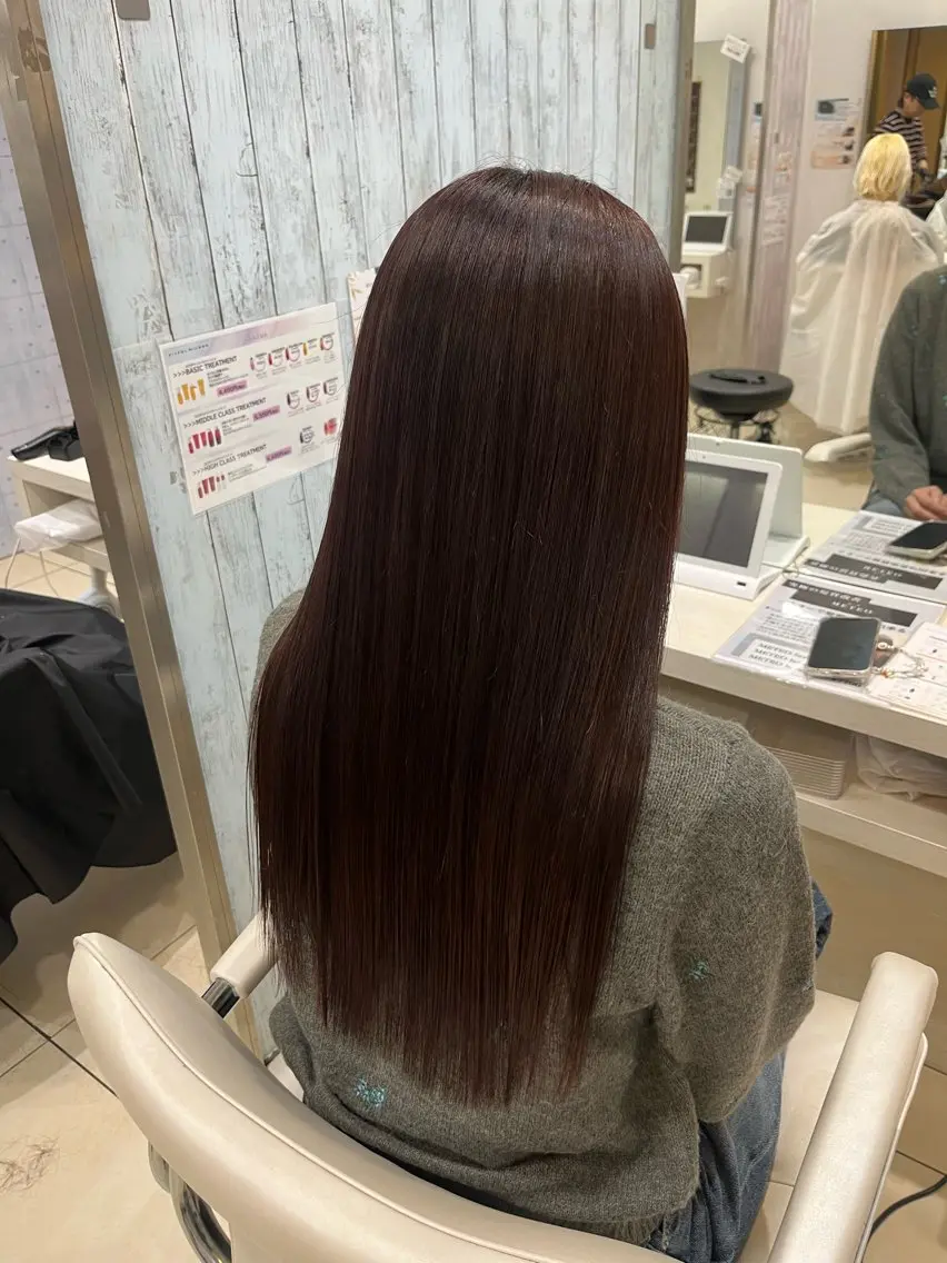 ロング カット ヘアカラー 🤎ベージュカラー/ 髪質改善/山岸🤎のヘアスタイル