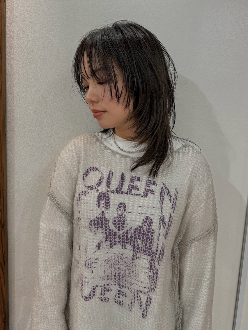 セミロング カラー カット ヘアカラー トリートメント navile原宿 mariのヘアスタイル