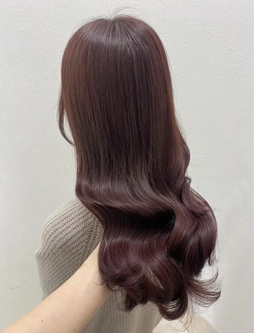 カラー 透明感カラー🎀／ 寒色カラー／マツエクのヘアスタイル