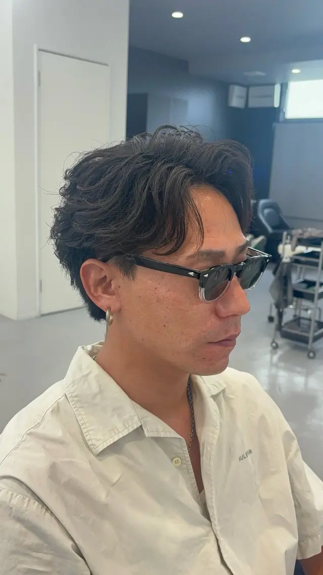 パーマ メンズ パーマ 瀧田 翔眞のヘアスタイル