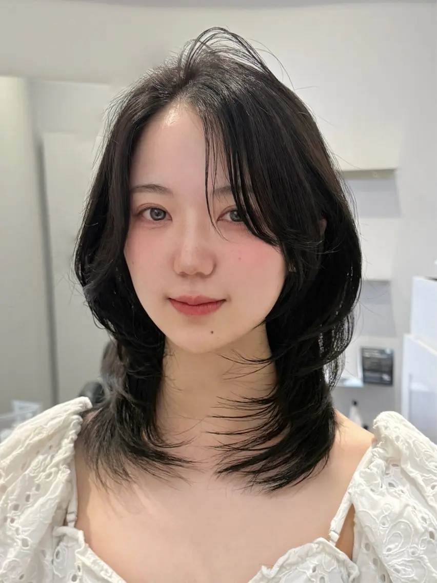 ミディアム ボブ レイヤーカット 🌿レイヤー/ブリー チ/🌿JINのヘアスタイル