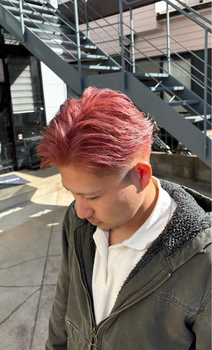 カラー メンズ カット ヘアカラー トリートメント まろやかなベージュ 小池春樹のヘアスタイル