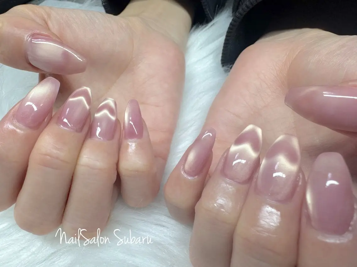 ネイル アートネイル ハート ハンドネイル Nail Salon Subaruのネイルデザイン