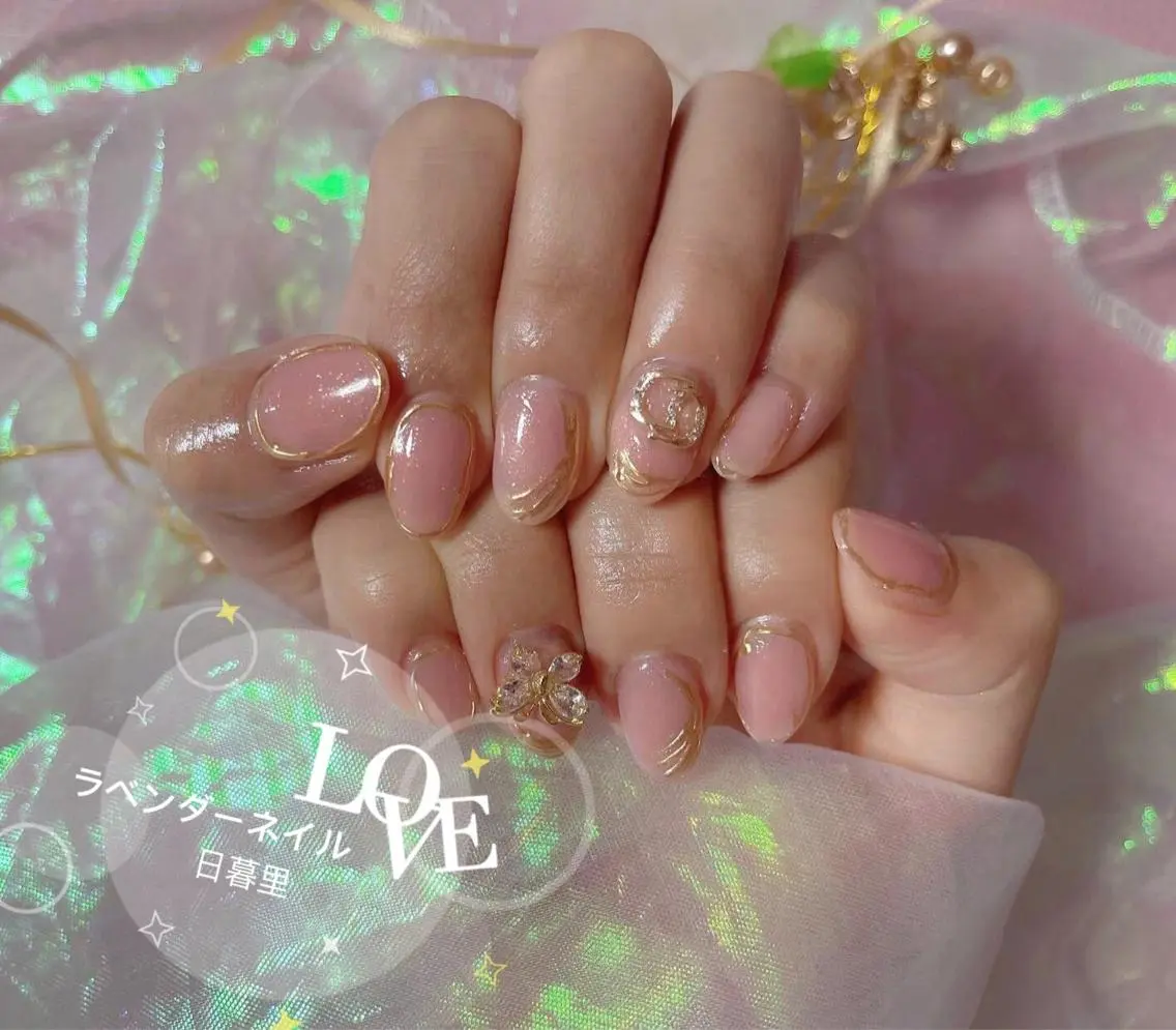 ネイル ラベンダー💖日暮里 ルル💖ネイルのネイルデザイン