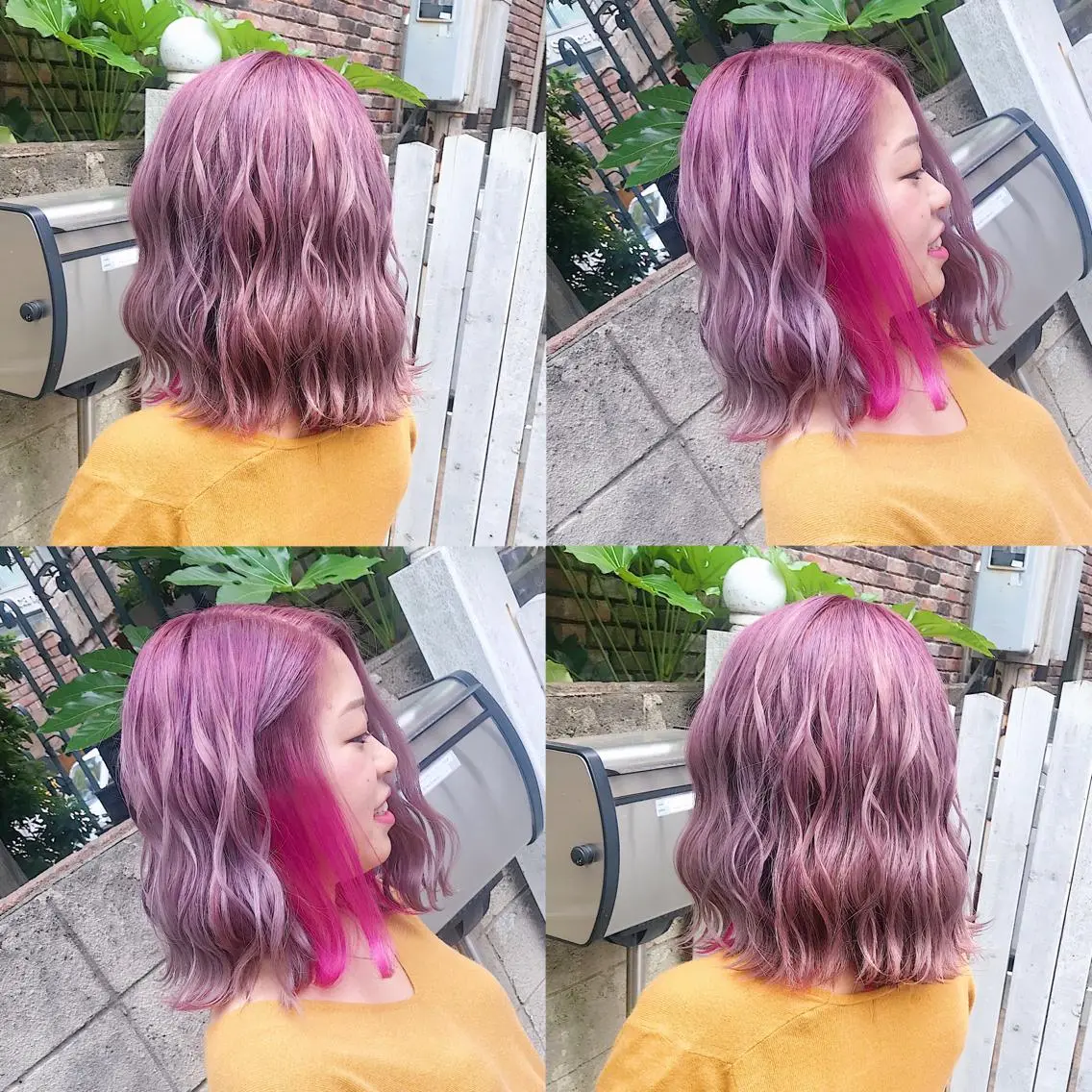 ミディアム カラー ヘアアレンジ ヘアカラー トリートメント TAKUMAブリーチ /切りっぱなし🪽のヘアスタイル