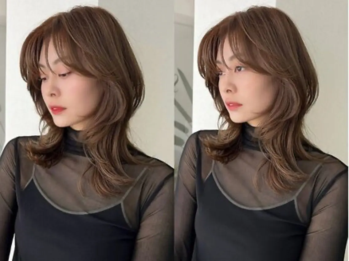 カラー ヘアカラー 鳥越 美波のヘアスタイル