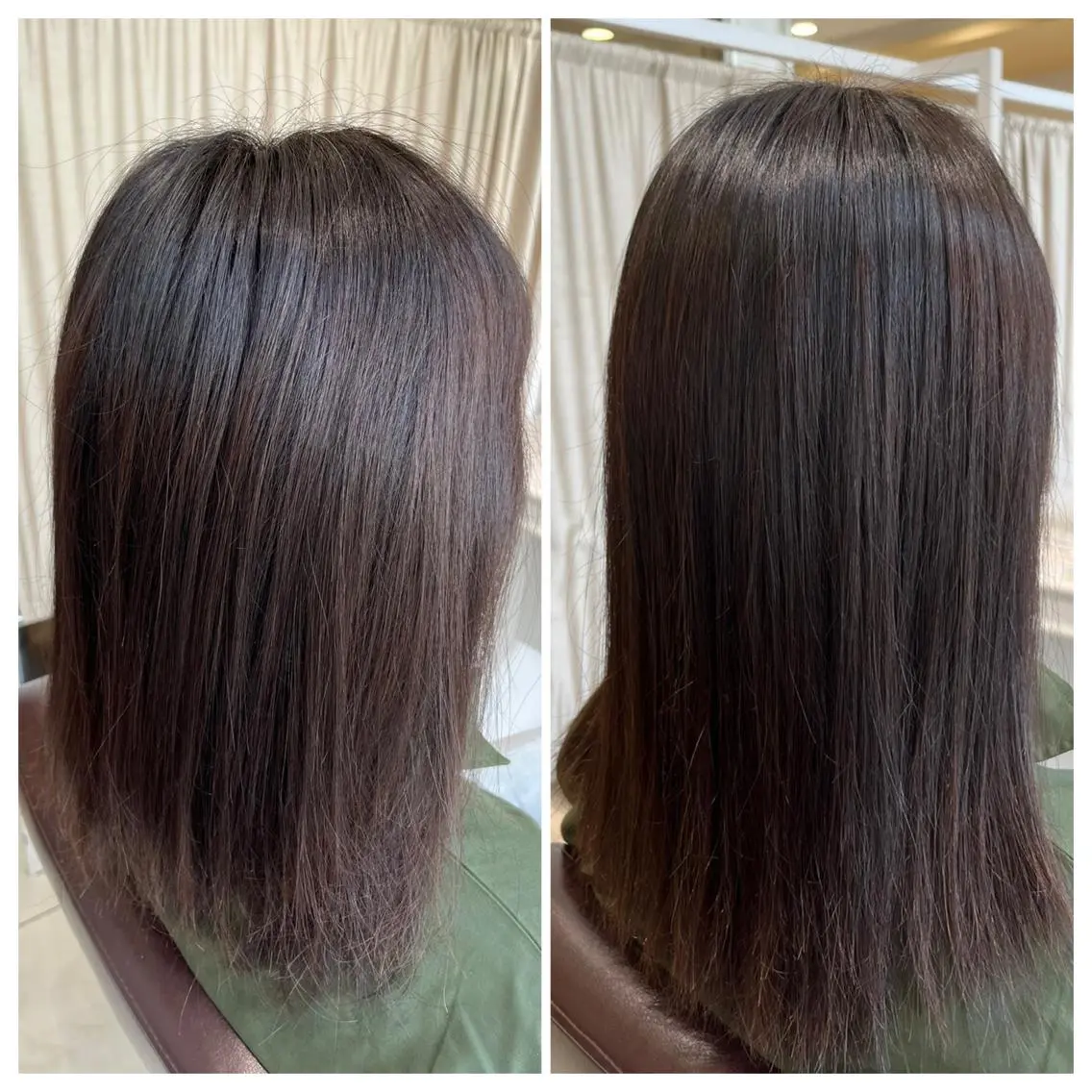 ミディアム カット 縮毛矯正 佐々木 拓海のヘアスタイル