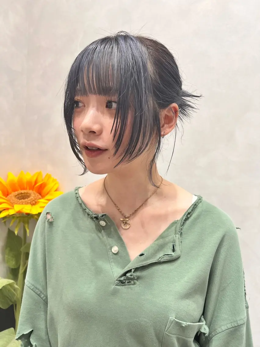 ミディアム カラー ヘアアレンジ happy  man 🌸大人の世界観🌸のヘアスタイル
