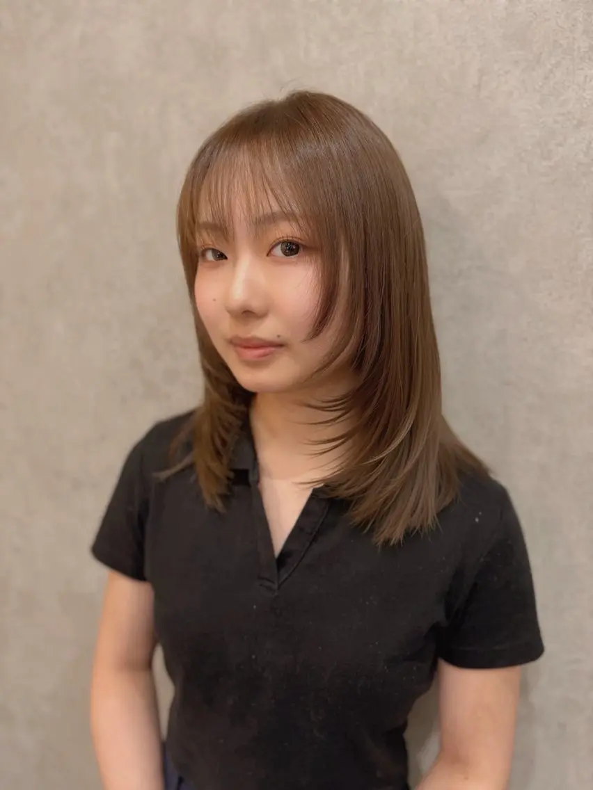 ミディアム カラー カット ヘアカラー トリートメント 🌟似合わせカット 🌟透明感カラーのヘアスタイル
