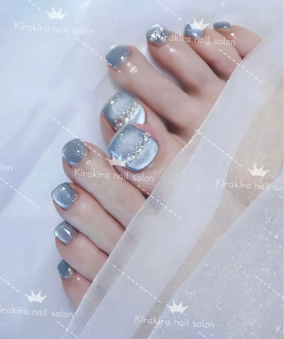 ネイル フットネイル マグネットネイル フットネイル Kirakira Nail salonのネイルデザイン
