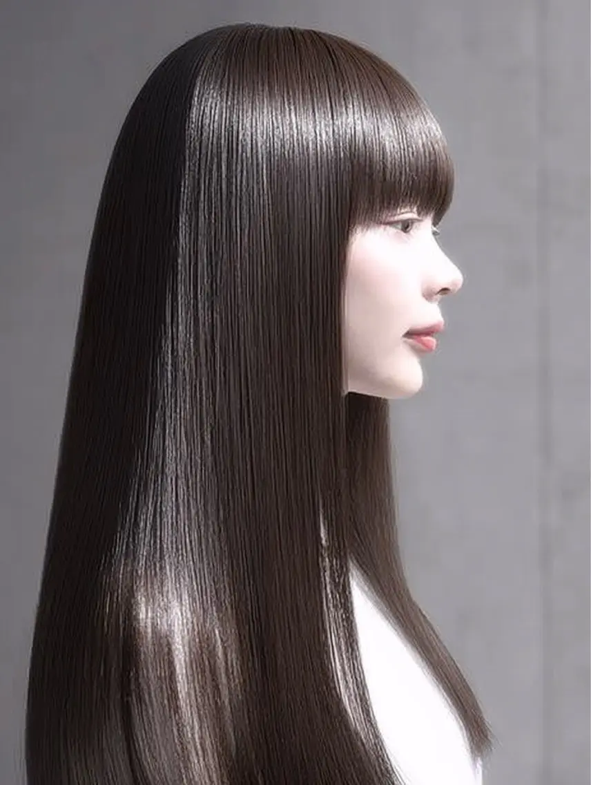 ✨美髪矯正✨縮毛矯正+極潤TR（巻ける/地毛風/シャキンとしない自然な仕上がり/ストレート/ブリーチ矯正)の写真