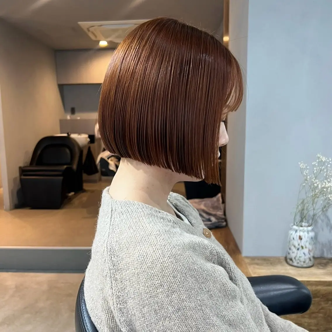 ショート カラー カット ヘアカラー トリートメント akane/ボブ /ブラウンベージュのヘアスタイル