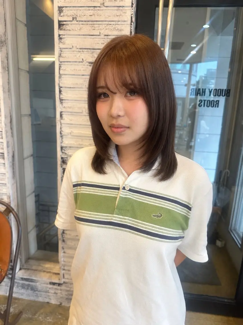 ミディアム カラー ヘアカラー 名古屋カラー ひかりのヘアスタイル