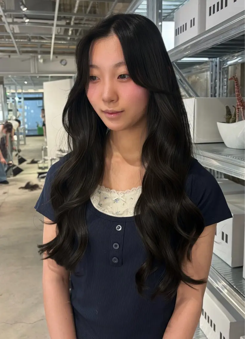 ロング カット トリートメント ダブルカラー/レイヤ ーカット 🤍ゆきなのヘアスタイル
