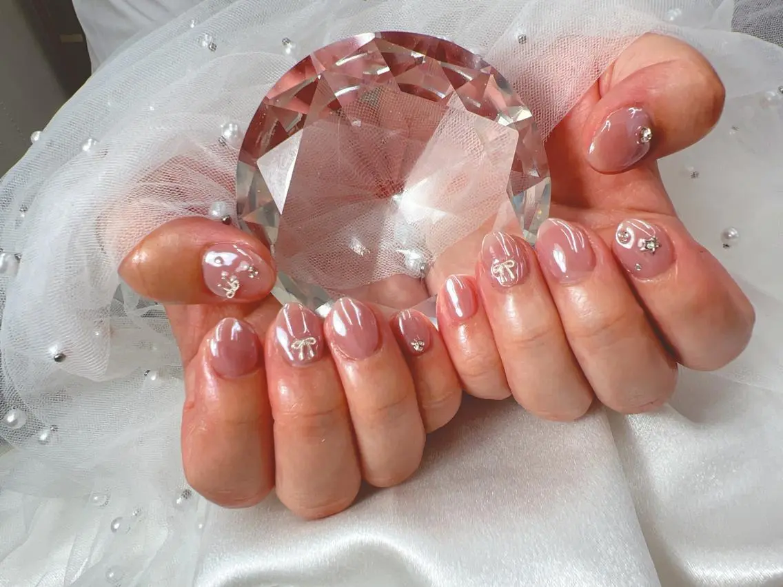 ネイル ミラーネイル ハンドネイル bijou nails 舞のネイルデザイン