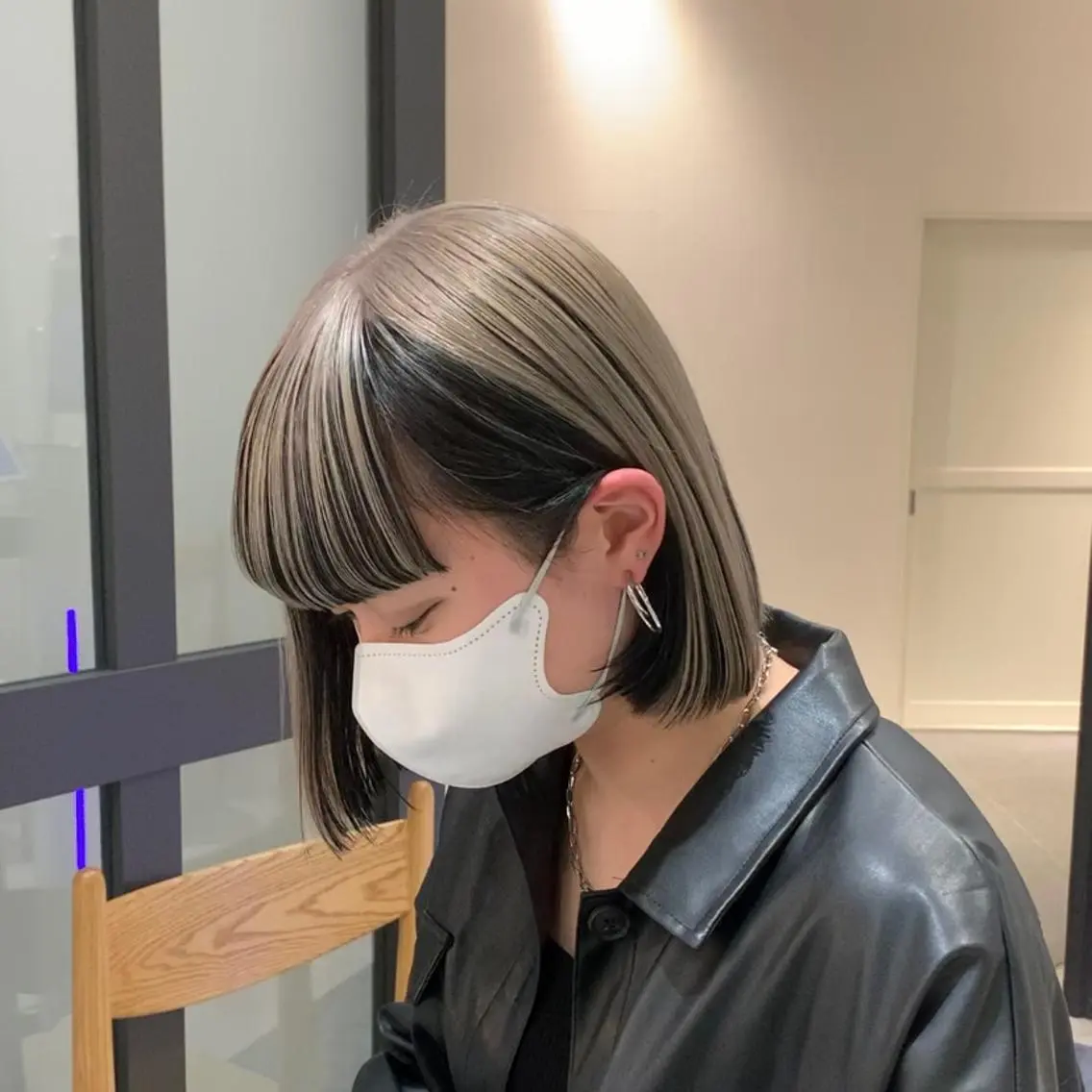 ミディアム カラー れい🫧 ハイトーン特化のヘアスタイル