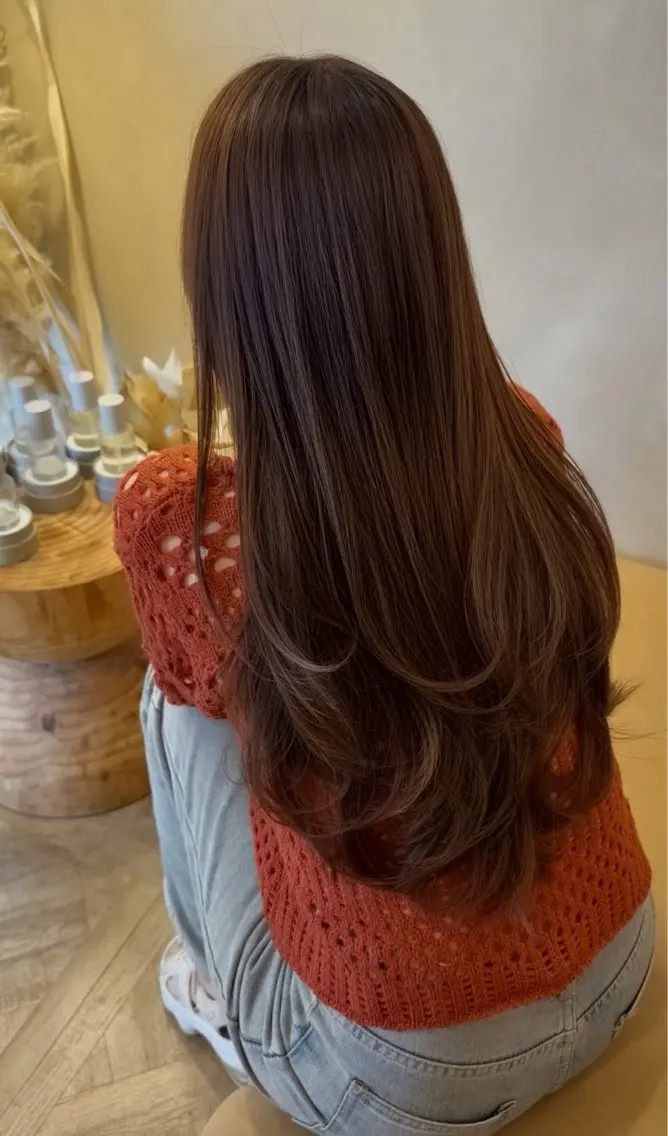 ロング カラー e rikaのヘアスタイル