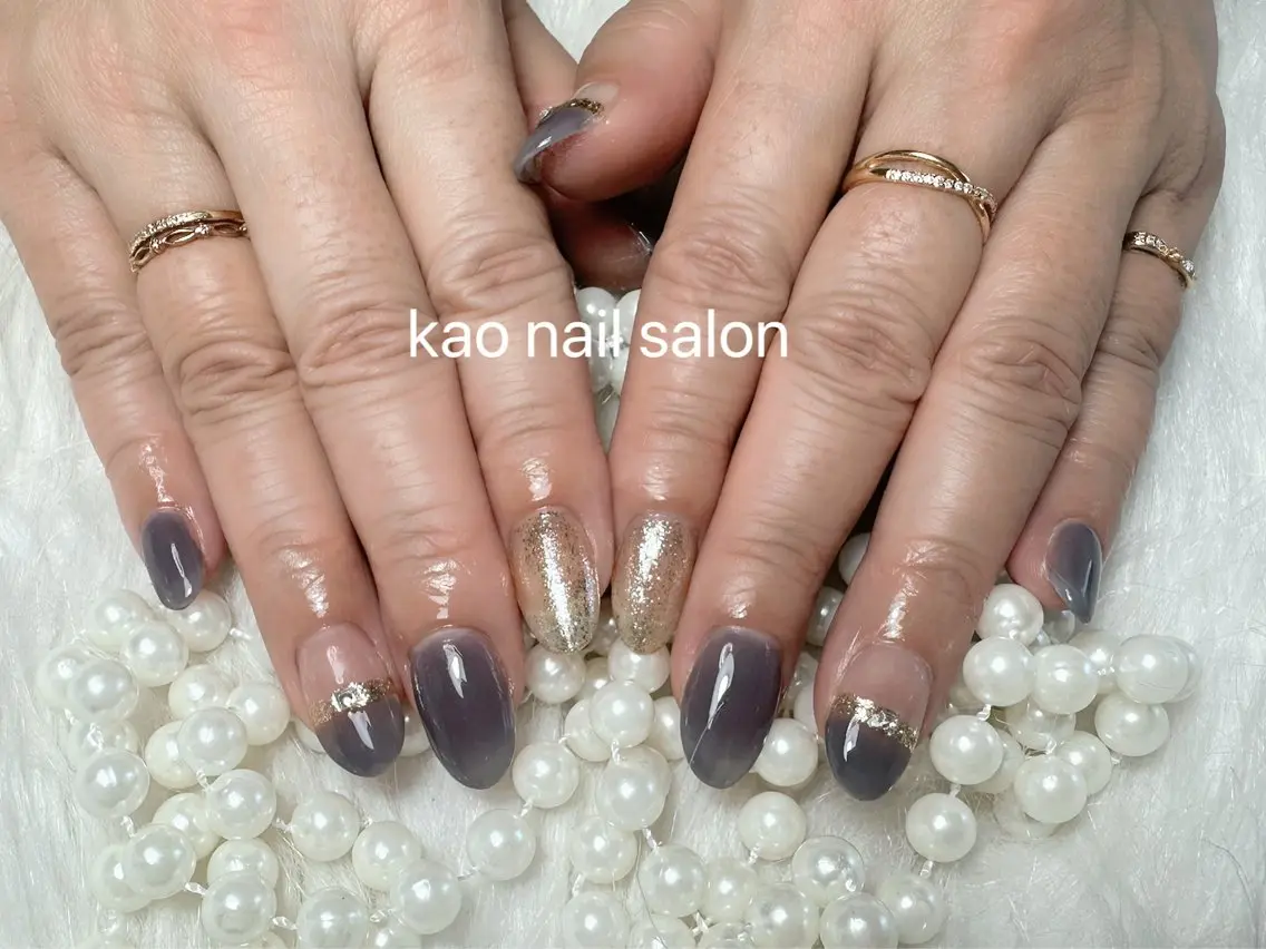 ネイル kao nail マグネット/長さだしのネイルデザイン