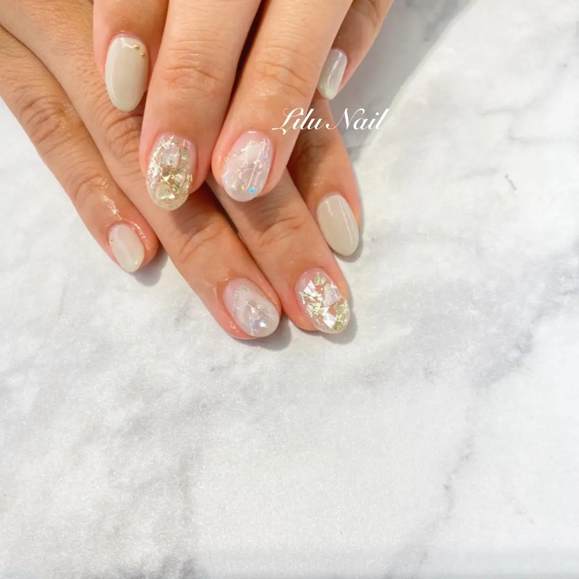 ネイル ニュアンスネイル モチの良さ◉ フィルインネイル♡のネイルデザイン