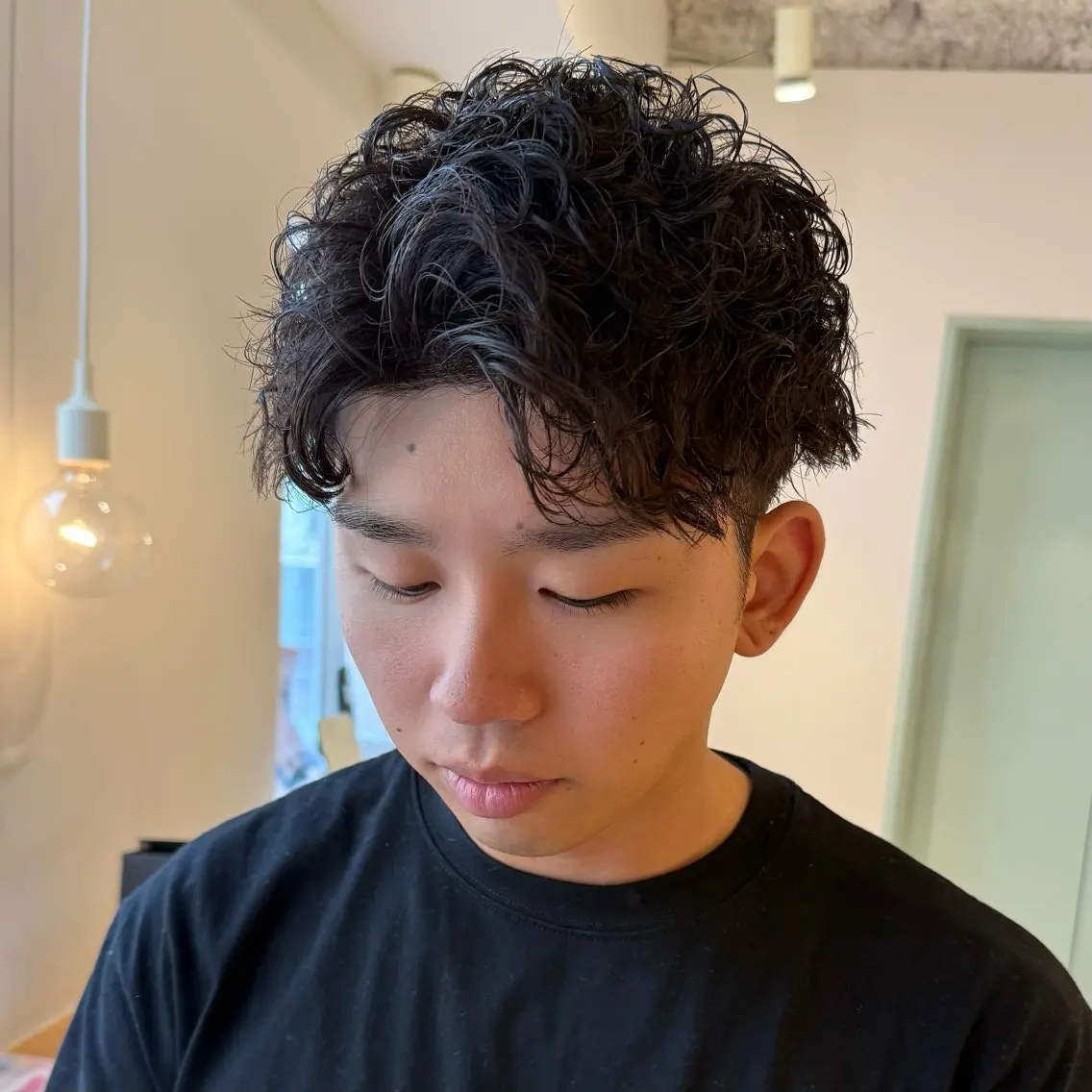 ショート パーマ メンズ ショートヘア カット パーマ 堀部 光将のヘアスタイル