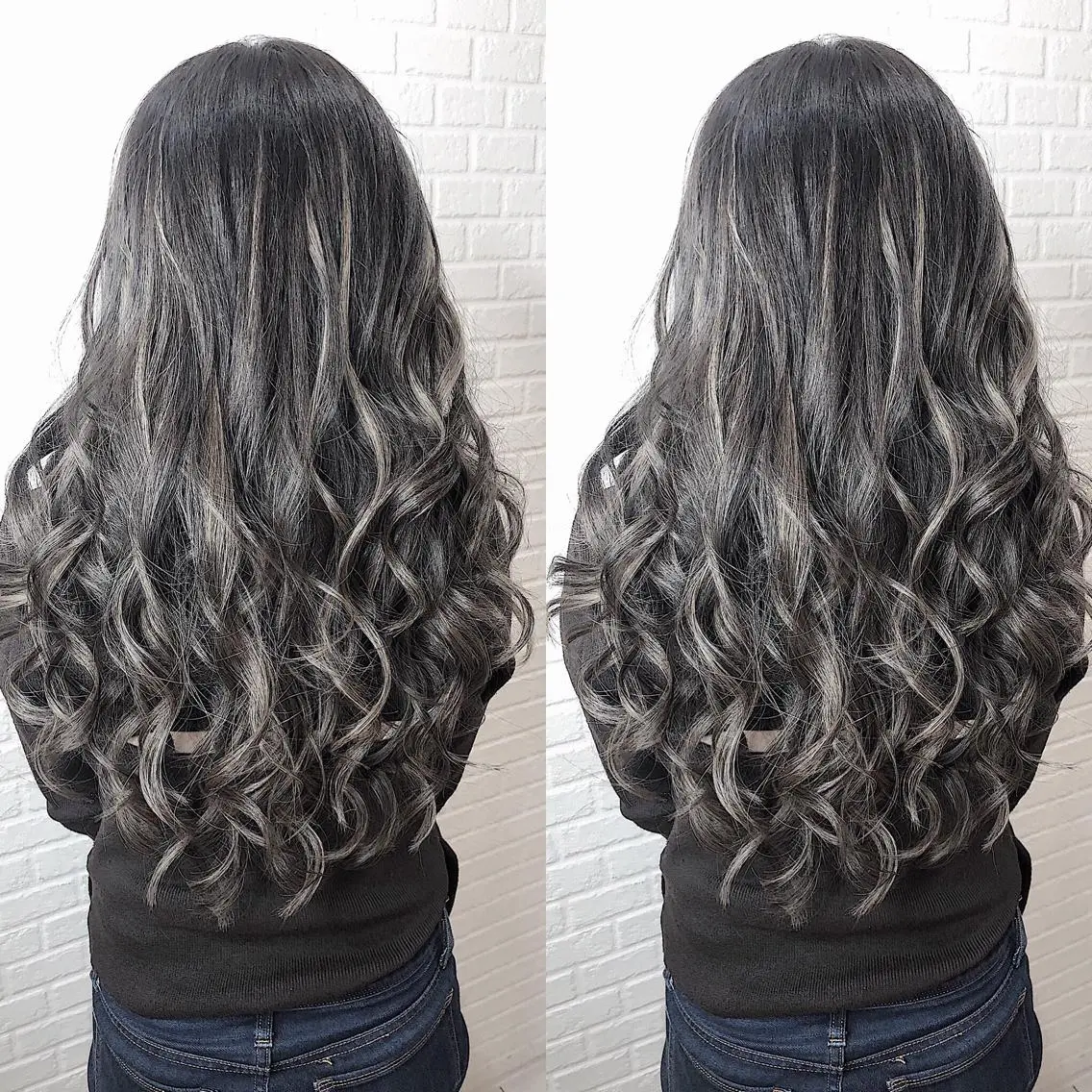 ロング カラー ショートボブ シールエクステ ベージュカラー ダブルカラー グレージュ 【Diar】オーナー アキヨシケンタのヘアスタイル